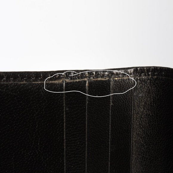 Bosca Wallet with Check Book Holder Black Leather Trifold Vintage - Picture 13 of 15